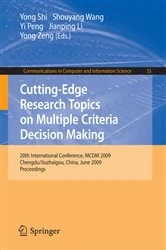 Book cover of Cutting-Edge Research Topics on Multiple Criteria Decision Making by Yong Shi