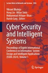 Book cover of Cyber Security and Intelligent Systems by Vikrant Bhateja