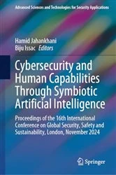Book cover of Cybersecurity and Human Capabilities Through Symbiotic Artificial Intelligence by Hamid Jahankhani
