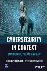 Book cover of Cybersecurity in Context by Chris Jay Hoofnagle