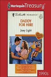 Book cover of DADDY FOR HIRE by Joey Light