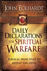 Book cover of Daily Declarations for Spiritual Warfare by John Eckhardt