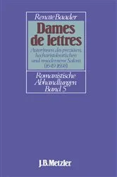 Book cover of Dames de Lettres by Renate Baader