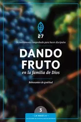 Book cover of Dando fruto en la familia de Dios by Tyndale