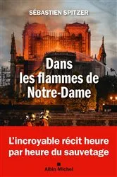 Book cover of Dans les flammes de Notre-Dame by Unknown