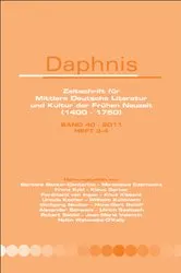 Book cover of Daphnis, Band 40 – 2011, Heft 3-4 by Barbara Becker-Cantarino