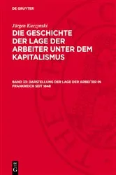 Book cover of Darstellung der Lage der Arbeiter in Frankreich seit 1848 by Jürgen Kuczynski