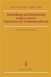 Book cover of Darstellung und BegrÃ¼ndung einiger neuerer Ergebnisse der Funktionentheorie (3rd ed.) by Edmund Landau