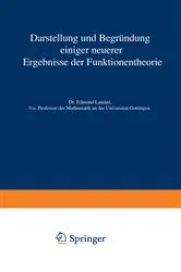 Book cover of Darstellung und Begründung einiger neuerer Ergebnisse der Funktionentheorie by Unknown