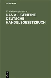 Book cover of Das allgemeine Deutsche Handelsgesetzbuch (11th ed.) by Unknown