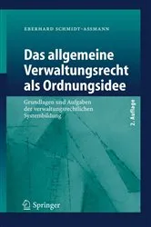 Book cover of Das allgemeine Verwaltungsrecht als Ordnungsidee (2nd ed.) by Eberhard Schmidt-Aßmann