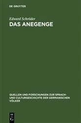 Book cover of Das Anegenge by Edward Schröder