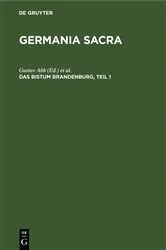 Book cover of Das Bistum Brandenburg, Teil 1 by Gustav Abb