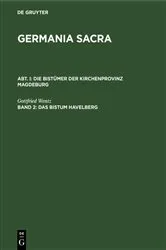 Book cover of Das Bistum Havelberg by Gottfried Wentz