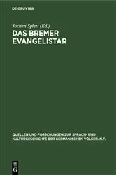 Book cover of Das Bremer Evangelistar by Jochen Splett