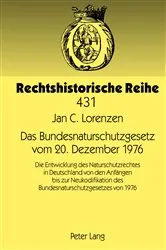 Book cover of Das Bundesnaturschutzgesetz vom 20. Dezember 1976 by Unknown