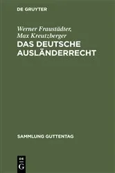 Book cover of Das deutsche Ausländerrecht by Werner Fraustädter