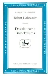 Book cover of Das deutsche Barockdrama by Robert Alexander