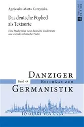 Book cover of Das deutsche Poplied als Textsorte by Unknown