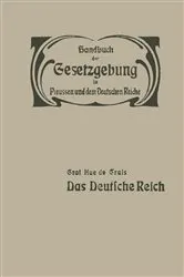 Book cover of Das Deutsche Reich by Hue de Grais