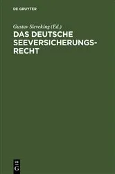 Book cover of Das deutsche Seeversicherungsrecht by Unknown