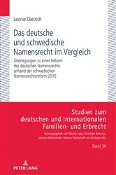 Book cover of Das deutsche und schwedische Namensrecht im Vergleich by Unknown