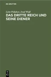 Book cover of Das Dritte Reich und seine Diener by Léon Poliakov