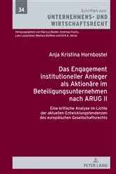 Book cover of Das Engagement institutioneller Anleger als Aktionaere im Beteiligungsunternehmen nach ARUG II by Andreas Fuchs