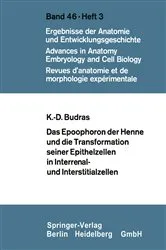 Book cover of Das Epoophoron der Henne und die Transformation seiner Epithelzellen in Interrenal- und Interstitialzellen by Klaus-Dieter Budras