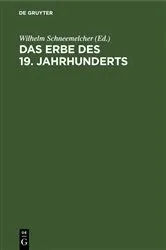 Book cover of Das Erbe des 19. Jahrhunderts by Unknown