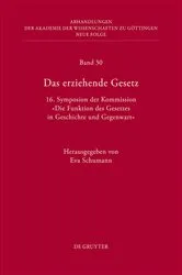 Book cover of Das erziehende Gesetz by Eva Schumann