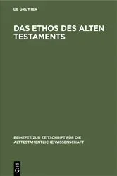 Book cover of Das Ethos des Alten Testaments (2nd ed.) by Unknown
