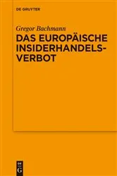 Book cover of Das Europäische Insiderhandelsverbot by Unknown