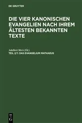 Book cover of Das Evangelium Mathaeus by Adalbert Merx