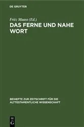 Book cover of Das ferne und nahe Wort by Fritz Maass