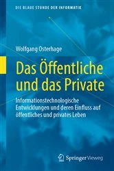 Book cover of Das Öffentliche und das Private by Wolfgang Osterhage