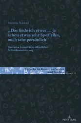Book cover of «Das finde ich etwas (.) ja schon etwas sehr Spezielles, auch sehr persoenlich.» by Ulla Kleinberger