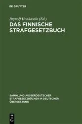 Book cover of Das Finnische Strafgesetzbuch by Brynolf Honkasalo