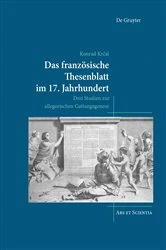 Book cover of Das französische Thesenblatt im 17. Jahrhundert by Konrad Krčal