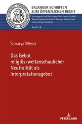 Book cover of Das Gebot religioes-weltanschaulicher Neutralitaet als Interpretationsgebot by Andreas Funke