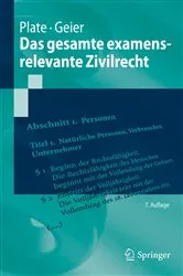 Book cover of Das gesamte examensrelevante Zivilrecht (7th ed.) by Unknown