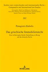 Book cover of Das griechische Immobilienrecht by Panagiotis Kabolis