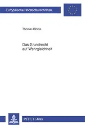 Book cover of Das Grundrecht auf Wehrgleichheit by Thomas Blome