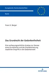 Book cover of Das Grundrecht der Gedankenfreiheit by Franz Berger