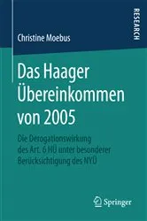 Book cover of Das Haager Übereinkommen von 2005 by Unknown