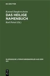Book cover of Das heilige Namenbuch by Unknown