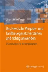 Book cover of Das Hessische Vergabe- und Tariftreuegesetz verstehen und richtig anwenden by Ulrich Rommelfanger