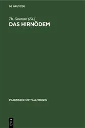 Book cover of Das Hirnödem by Th. Grumme