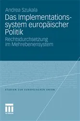 Book cover of Das Implementationssystem europäischer Politik by Unknown