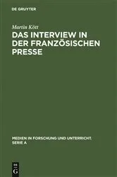 Book cover of Das Interview in der französischen Presse by Martin Kött